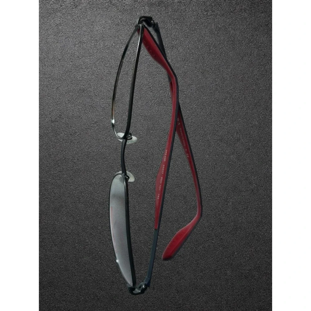 Prada Linea Rossa PS 50QV Eyeglasses Frame Only Black Red Men's